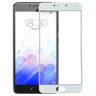 For Meizu Meilan X Front Screen Outer Glass Lens(White) - 1