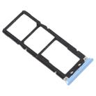 For Tecno Camon X Pro CA8 SIM Card Tray + SIM Card Tray + Micro SD Card Tray (Blue) - 4