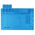BEST-S-160 Heat-resistant BGA Soldering Station Silicone Heat Gun Insulation Pad Repair Tools Maintenance Platform Desk Mat(Blue) - 1