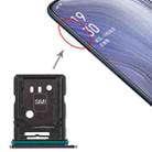 For OPPO Reno 10x zoom SIM Card Tray + SIM Card Tray / Micro SD Card Tray (Black) - 1