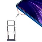 SIM Card Tray + SIM Card Tray + Micro SD Card Tray for Xiaomi Redmi Note 8 (Blue) - 1