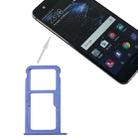 For Huawei P10 SIM Card Tray & SIM / Micro SD Card Tray(Blue) - 1