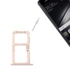 For Huawei Mate 9 SIM Card Tray & SIM / Micro SD Card Tray(Gold) - 1