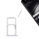 For Huawei Mate 9 SIM Card Tray & SIM / Micro SD Card Tray(Silver) - 1