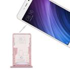 For Xiaomi Redmi 4A SIM & SIM / TF Card Tray(Rose Gold) - 1