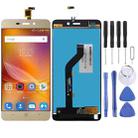 OEM LCD Screen for ZTE BLADE X3 A452 T620  with Digitizer Full Assembly (Gold) - 1