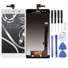 TFT LCD Screen for BQ Aquaris X5 with Digitizer Full Assembly(White) - 1