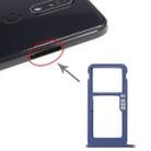 SIM Card Tray + SIM Card Tray / Micro SD Card Tray for Nokia 7.1 / TA-1100 TA-1096 TA-1095 TA-1085 TA-1097 (Blue) - 1