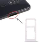 SIM Card Tray + SIM Card Tray / Micro SD Card Tray for Nokia 7.1 / TA-1100 TA-1096 TA-1095 TA-1085 TA-1097 (Silver) - 1
