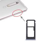 SIM Card Tray + SIM Card Tray / Micro SD Card Tray for Nokia 6.1 / 6 (2018) / TA-1043 TA-1045 TA-1050 TA-1054 TA-1068 (Blue) - 1