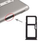 SIM Card Tray + SIM Card Tray / Micro SD Card Tray for Nokia 8 / N8 TA-1012 TA-1004 TA-1052 (Black) - 1
