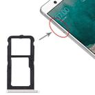 SIM Card Tray + SIM Card Tray / Micro SD Card Tray for Nokia 7 TA-1041 (White) - 1