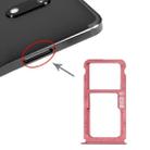 SIM Card Tray + SIM Card Tray / Micro SD Card Tray for Nokia 7 Plus TA-1062 (Purplish Red) - 1