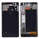 Front Housing LCD Frame Bezel Plate  for Nokia Lumia 730(Black) - 1