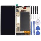 TFT LCD Screen for Nokia Lumia 730 Digitizer Full Assembly with Frame (Black) - 1