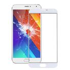 For Meizu MX5 Front Screen Outer Glass Lens(White) - 1