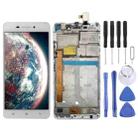 OEM LCD Screen for Lenovo S60 S60W S60T S60A Digitizer Full Assembly with Frame (White) - 1