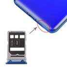 SIM Card Tray + SIM Card Tray for Huawei Honor V30 Pro / Honor V30 (Blue) - 1