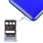 SIM Card Tray + SIM Card Tray for Huawei Honor V30 Pro / Honor V30 (Silver) - 1