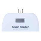 Micro SD + SD + USB 2.0 + Micro USB Port to Micro USB OTG Smart Card Reader Connection Kit with LED Indicator Light(White) - 3