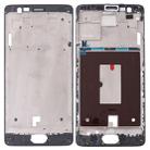 For OnePlus 3 / 3T / A3003 / A3000 / A3100 Front Housing LCD Frame Bezel Plate (Black) - 1
