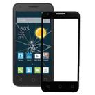 For Alcatel One Touch Pixi 3 4.5 / 4027 Front Screen Outer Glass Lens (Black) - 1