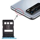SIM Card Tray + NM Card Tray for Huawei P40 (Blue) - 1