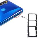 For OPPO Realme 5 SIM Card Tray + SIM Card Tray + Micro SD Card Tray (Black) - 1