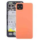 Battery Back Cover with Camera Lens Cover for Google Pixel 4(Orange) - 1