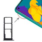 SIM Card Tray + SIM Card Tray + Micro SD Card Tray for Huawei Honor Play 4T (Black) - 1