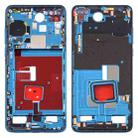 Original Middle Frame Bezel Plate with Side Keys for Huawei P40(Blue) - 1