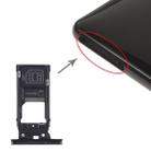 SIM Card Tray + SIM Card Tray + Micro SD Card Tray for Sony Xperia XZ2(Black) - 1
