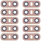 10 PCS Back Camera Lens with Adhesive for LG G6 H870/H871/H872/ LS993(Gold) - 1