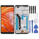 TFT LCD Screen for Nokia 3.1 Plus TA-1118 Digitizer Full Assembly with Frame (Black) - 1