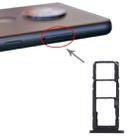 SIM Card Tray + SIM Card Tray + Micro SD Card Tray for Nokia 7.2 / 6.2 TA-1196 TA-1198 TA-1200 TA-1187 TA-1201(Black) - 1