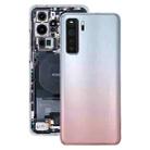 Original Battery Back Cover with Camera Lens Cover for Huawei P40 Lite 5G / Nova 7 SE(Silver) - 1