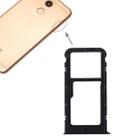 SIM Card Tray + SIM Card Tray / Micro SD Card Tray for Huawei Honor V9 Play (Black) - 1