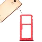 SIM Card Tray + SIM Card Tray / Micro SD Card Tray for Huawei Honor V9 Play (Red) - 1
