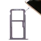 SIM Card Tray + SIM Card Tray / Micro SD Card for Huawei G9 Plus (Grey) - 1