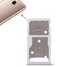 SIM Card Tray + SIM Card Tray / Micro SD Card Tray for Huawei Honor 5c (Silver) - 1