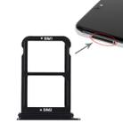 SIM Card Tray + SIM Card Tray for Huawei P20 (Black) - 1