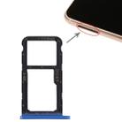 SIM Card Tray + SIM Card Tray / Micro SD Card for Huawei P20 Lite / Nova 3e (Blue) - 1