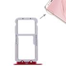 2 SIM Card Tray / Micro SD Card Tray for Huawei Nova 2s(Red) - 1