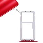 SIM Card Tray + SIM Card Tray / Micro SD Card for Huawei Honor View 10 / V10(Red) - 1