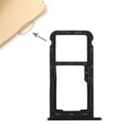 SIM Card Tray + SIM Card Tray / Micro SD Card for Huawei Enjoy 7 (Black) - 1