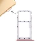 SIM Card Tray + SIM Card Tray / Micro SD Card for Huawei Enjoy 7 (Pink) - 1