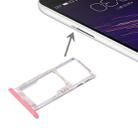 For Meizu Meilan Metal SIM + SIM / Micro SD Card Tray  (Pink) - 1