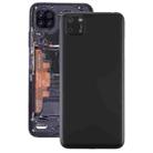 Original Battery Back Cover with Camera Lens Cover for Huawei Y5p(Black) - 1