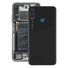 Original Battery Back Cover with Camera Lens Cover for Huawei Y6p(Black) - 1