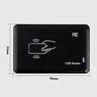 5W USB Interface Inductive Card Reader for IC / ID Card(Black) - 5